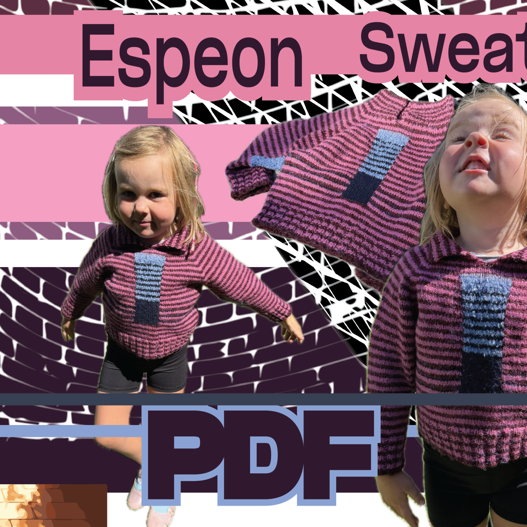 Espeon Sweater Kids - PDF