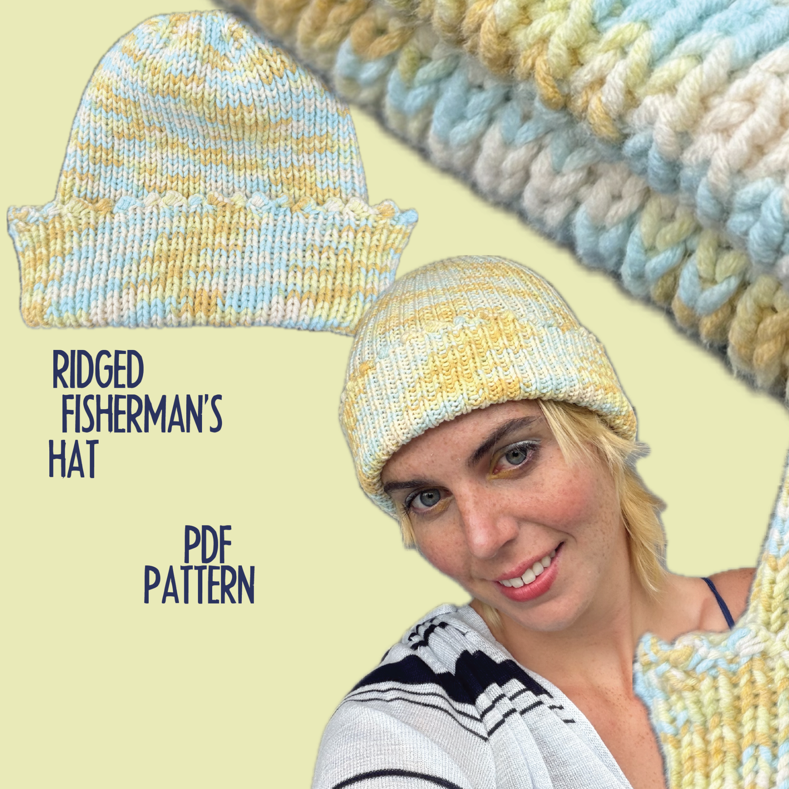 Ridged Fisherman's Hat - PDF